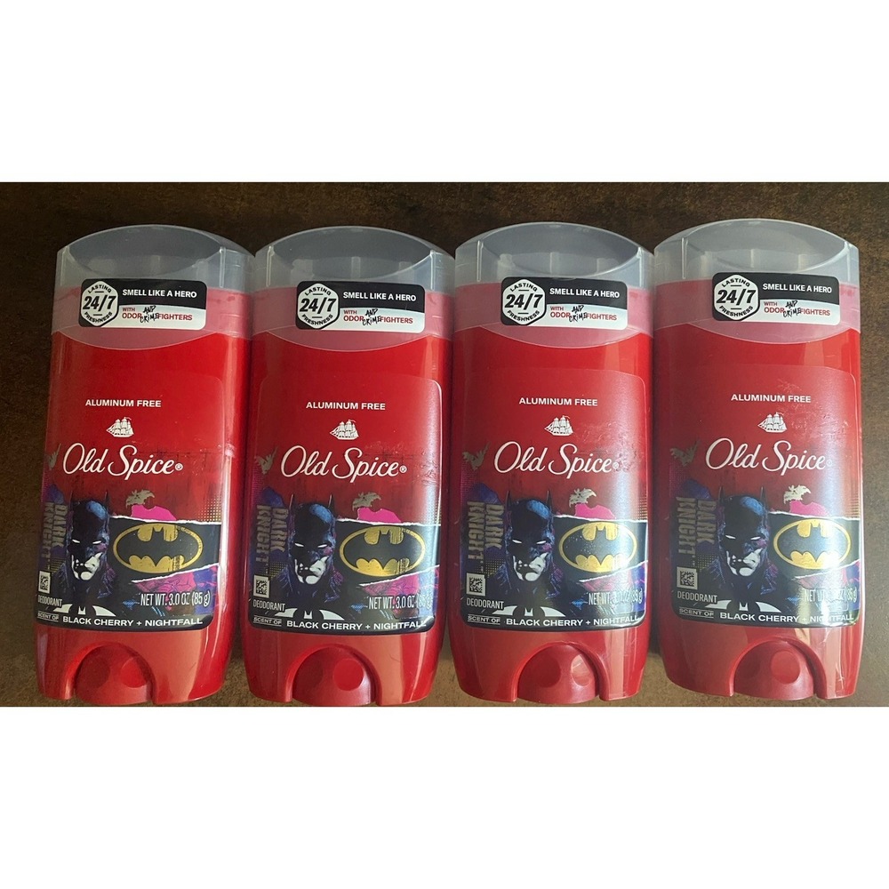 4X Old Spice Aluminum Free Deodorant Dark Knight - Black Cherry Nightfall